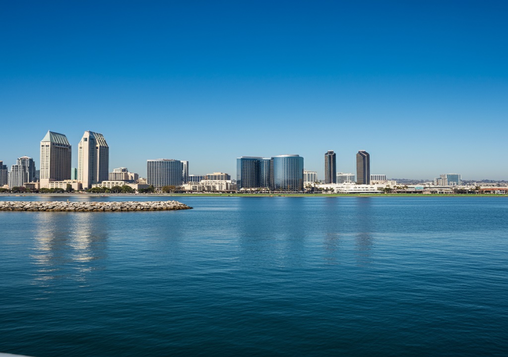 california blue sky san diego